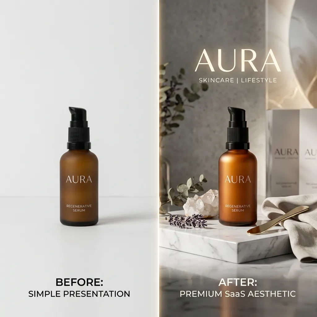 Transformation from basic photo to campaign shoot